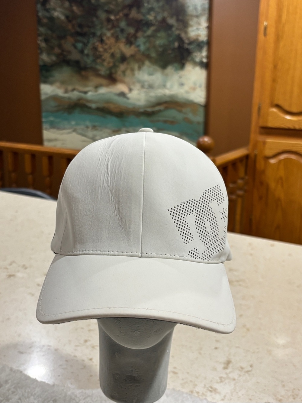 DC White Perforated Logo Cap